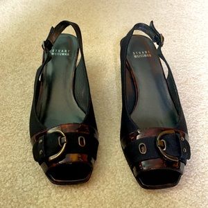 Stuart Weitzman Cavort Black Shoes. Size 8.